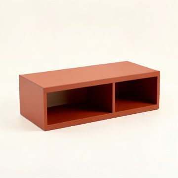 Dune Edge Shoe Storage Bench - Terracotta (synthetic illustration; no displayed measurements)