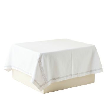 Dune Branch Flat Bed Sheet - White