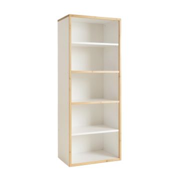 Pine Branch Narrow Cubby Tower - White