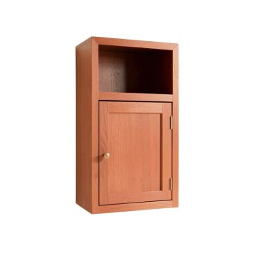 Birch Edge Wall-Mounted Entry Cabinet - Terracotta
