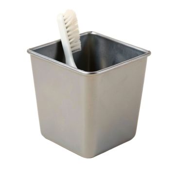 Square Waste Basket & Toilet Brush Set