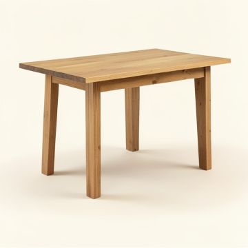 Aoto 35.4 '' Rubberwood Solid Wood Dining Table (synthetic illustration; no displayed measurements)