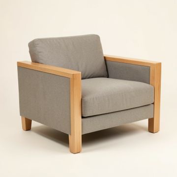 Lynwood 53 '' Square Arm Loveseat (synthetic illustration; no displayed measurements)