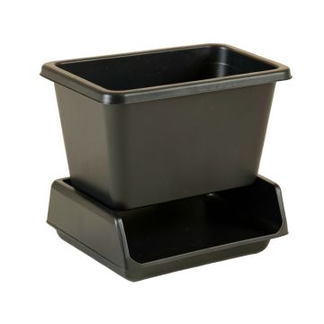 Briar Canyon Empty Raised Planter - Black (synthetic illustration; no displayed measurements)