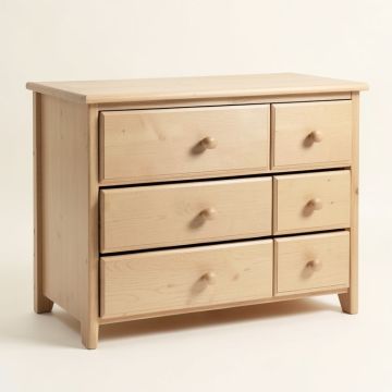 Hudson 6 Drawer Double Dresser (synthetic illustration; no displayed measurements)