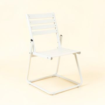Birch Crossing Folding Outdoor Chair - White (synthetic illustration; no displayed measurements)