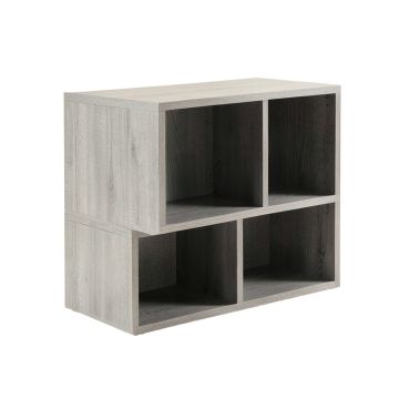 Slate Bridge Desktop Shelving Unit - Gray