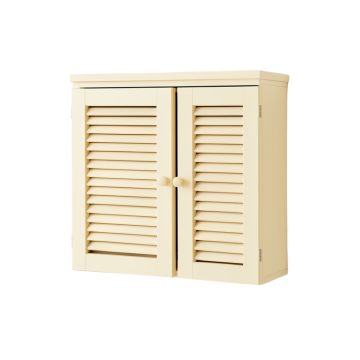 Oak Crest Wall-Mounted Entry Cabinet - Ivory