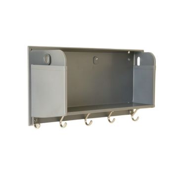 Laurel Bend Wall-Mounted Entryway Organizer Shelf - Gray