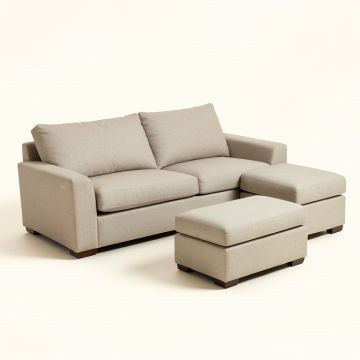 Jacober 76 '' Wide Reversible Sofa & Chaise With Ottoman (synthetic illustration; no displayed measurements)