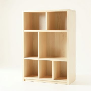 Rowan Branch Freestanding Bookcase - Ivory (synthetic illustration; no displayed measurements)