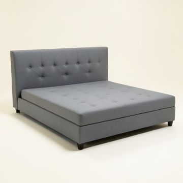 King Tufted Upholstered Low Profile Storage Platform Bed (synthetic illustration; no displayed measurements)