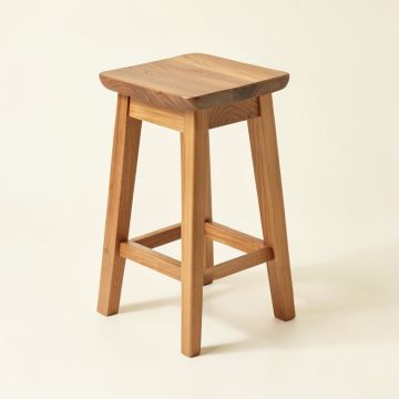 Apte Solid Wood Bar & Counter Stool (synthetic illustration; no displayed measurements)