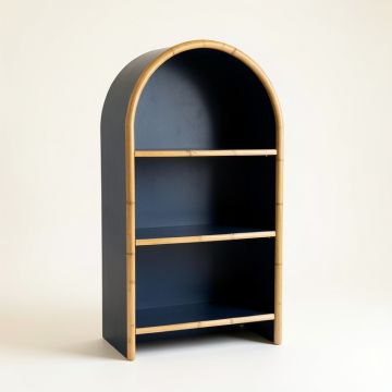Olive Bridge Freestanding Bookcase - Navy (synthetic illustration; no displayed measurements)