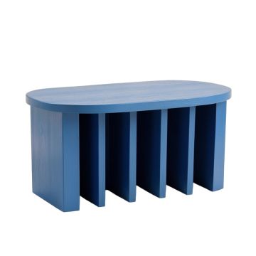 Elm Branch Shoe Storage Bench - Blue