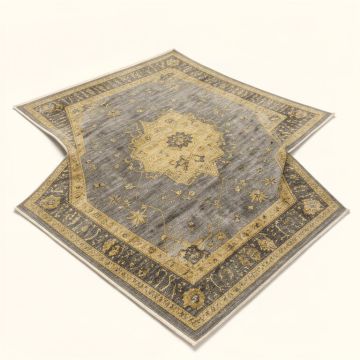 Mystic Modern Vintage Southwestern Gold/Gray Area Rug (synthetic illustration; no displayed measurements)