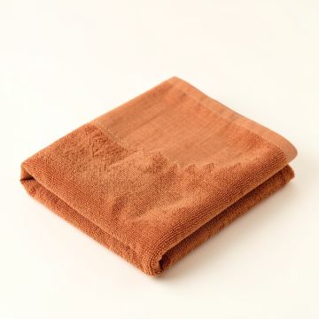 Elm Dell Bath Towel - Terracotta (synthetic illustration; no displayed measurements)