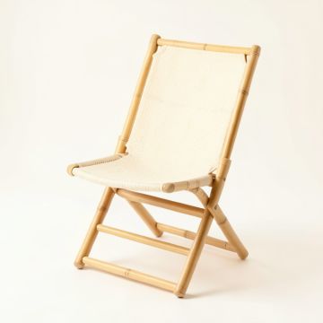 Heath Canyon Folding Outdoor Chair - Ivory (synthetic illustration; no displayed measurements)