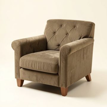 Ervey 40 '' Wide Tufted Armchair (synthetic illustration; no displayed measurements)