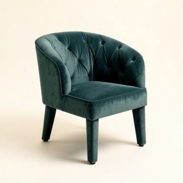 Stonefort Tufted Velvet Upholstered Dining Chair (synthetic illustration; no displayed measurements)