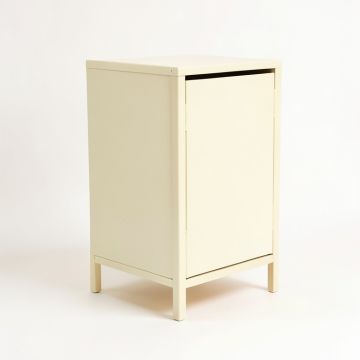Spruce Bend Freestanding Pull-Out Hamper Cabinet - Cream (synthetic illustration; no displayed measurements)