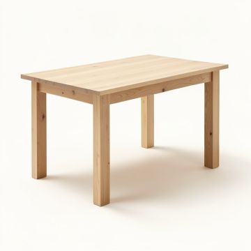 Steiner Pine Solid Wood Dining Table (synthetic illustration; no displayed measurements)