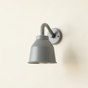 Linden Crest Wall Sconce Mounted On A Plain Wall - Gray (synthetic illustration; no displayed measurements)