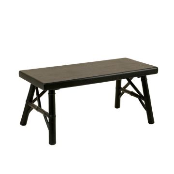 Laurel Dell Indoor Bench - Black (synthetic illustration; no displayed measurements)