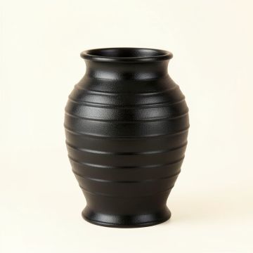 Flint Bridge Empty Decorative Vase - Black (synthetic illustration; no displayed measurements)