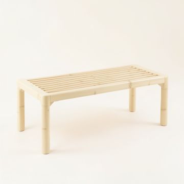 Flint Crest Indoor Bench - Cream (synthetic illustration; no displayed measurements)