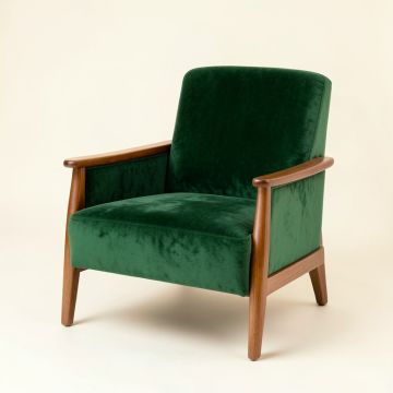Linden Crossing Upholstered Armchair - Green (synthetic illustration; no displayed measurements)