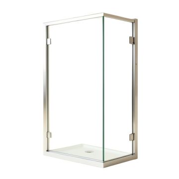 Aqua Ultra 47.75 '' W X 58 '' H Hinged Frameless Tub Door