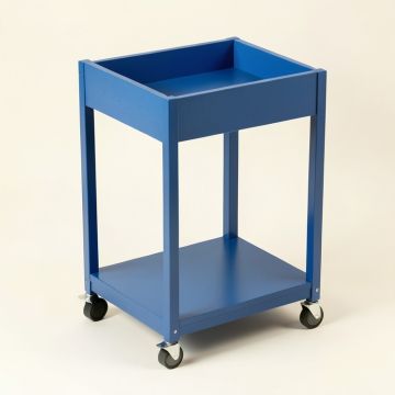 Spruce Dell Empty Rolling Workshop Cart - Blue (synthetic illustration; no displayed measurements)