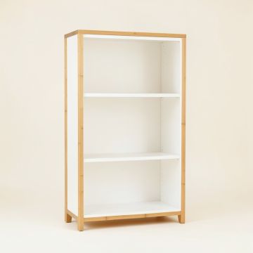 Cedar Field Freestanding Bookcase - White (synthetic illustration; no displayed measurements)