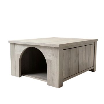 Ridge Branch Empty Furniture-Style Litter Enclosure - Gray