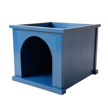 Holly Branch Empty Furniture-Style Litter Enclosure - Blue