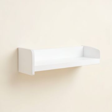 Field Bridge Wall-Mounted Shelf - White (synthetic illustration; no displayed measurements)