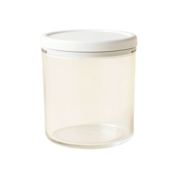Hazel Branch Storage Canister With Lid - White