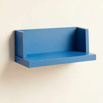 Summit Bend Wall-Mounted Shelf - Blue (synthetic illustration; no displayed measurements)