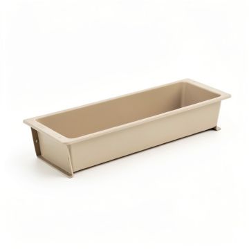 Harbor Dale Empty Railing Planter With Integral Brackets - Beige (synthetic illustration; no displayed measurements)