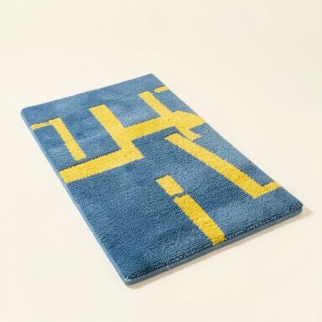 Ashlee Hand-Tufted Blue/Yellow Kids Rug (synthetic illustration; no displayed measurements)