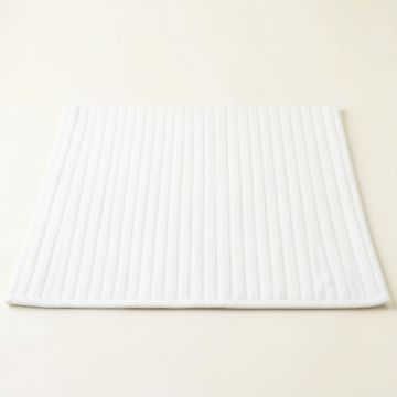 Dune Dale Bath Mat - White (synthetic illustration; no displayed measurements)
