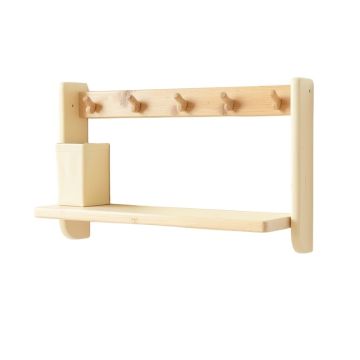 Alder Crest Wall-Mounted Entryway Organizer Shelf - Cream (synthetic illustration; no displayed measurements)