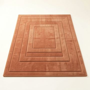 Elm Crest Rectangular Outdoor Rug - Terracotta (synthetic illustration; no displayed measurements)