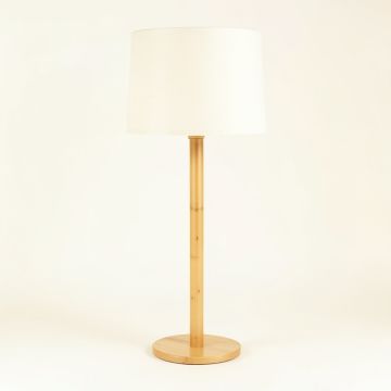 Linden Canyon Floor Lamp With A Plain Fabric Shade - Ivory (synthetic illustration; no displayed measurements)