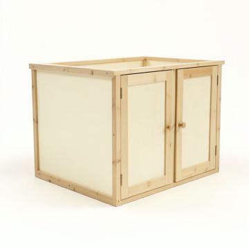 Summit Bluff Empty Furniture-Style Litter Enclosure - Cream (synthetic illustration; no displayed measurements)