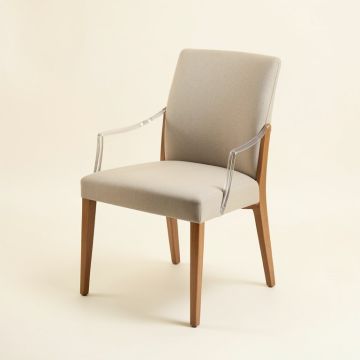 Keeney King Louis Back Side Chair In Clear (synthetic illustration; no displayed measurements)
