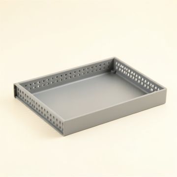 Cliff Branch Empty Under-Desk Cable Tray - Gray (synthetic illustration; no displayed measurements)