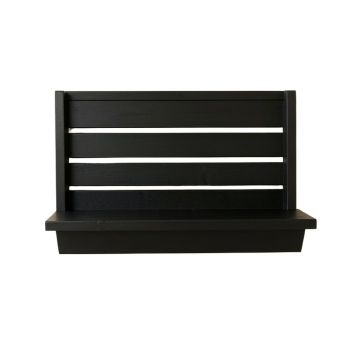 Cliff Crest Wall-Mounted Entryway Organizer Shelf - Black
