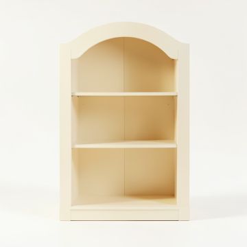 Lake Bend Freestanding Bookcase - Cream (synthetic illustration; no displayed measurements)